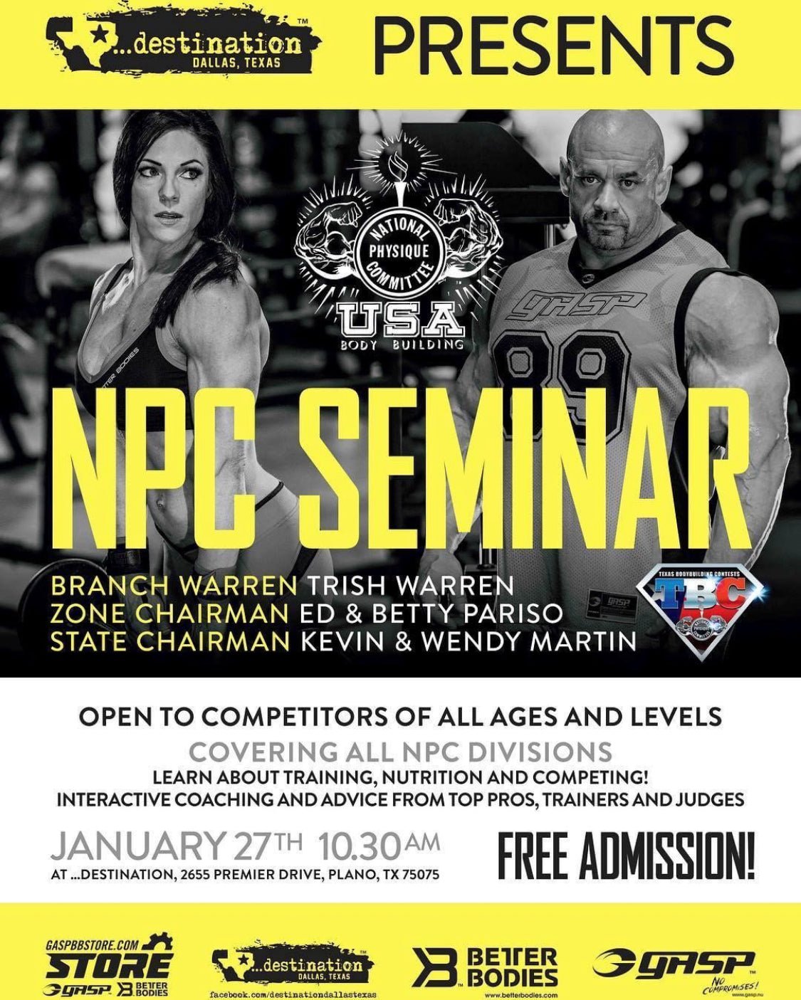Free NPC Seminar! - Goddess Glam Custom Competition Suits