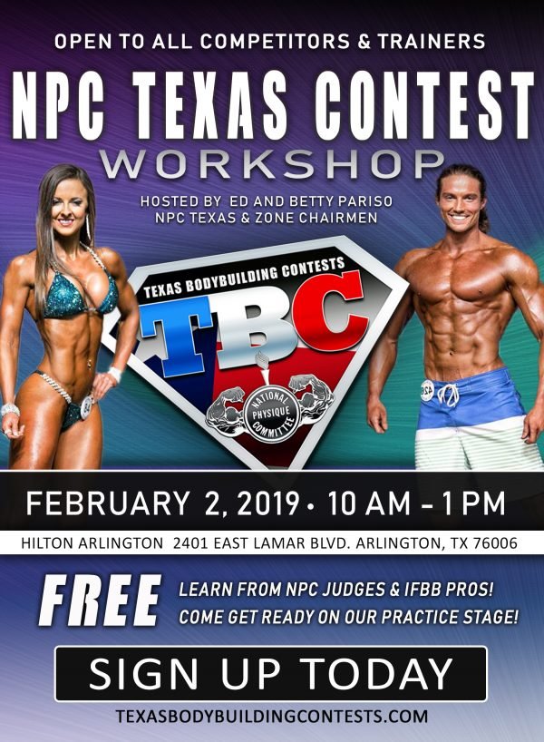 FREE NPC Workshop! February 2, 2019 - Goddess Glam Custom Competition Suits