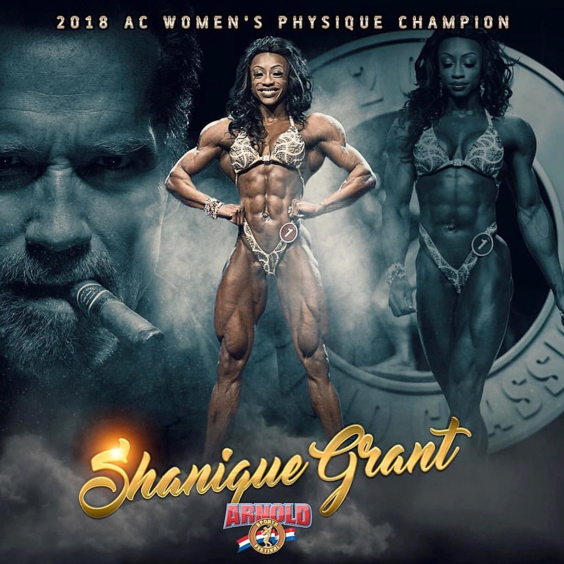 IFBB Women's Physique Pro and GODDESS Shanique "The Future" Grant Wins Arnold Classic! - Goddess Glam Custom Competition Suits