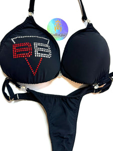 Team/Logo Practice Bikini | Wellness Suit - Goddess Glam Custom Competition Suits