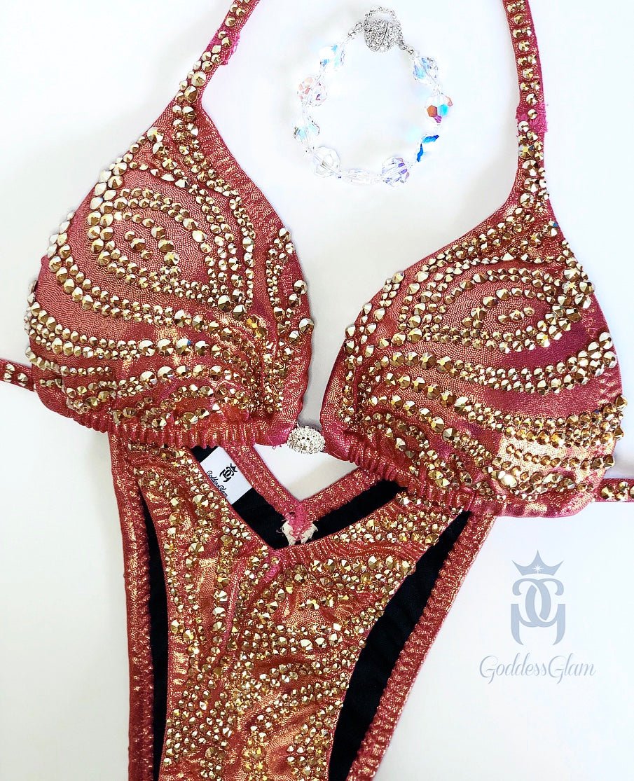 GOLD0114 - Goddess Glam Custom Competition Suits