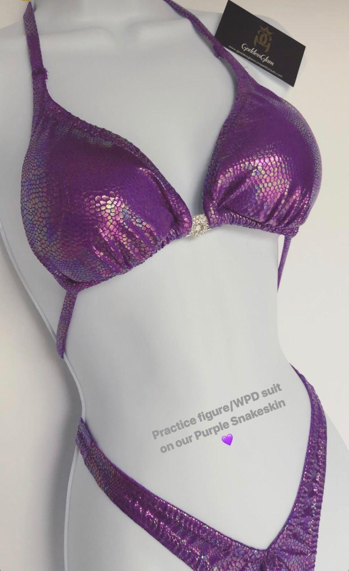 Practice Figure | Women's Physique | Bodybuilding Suit - Goddess Glam Custom Competition Suits