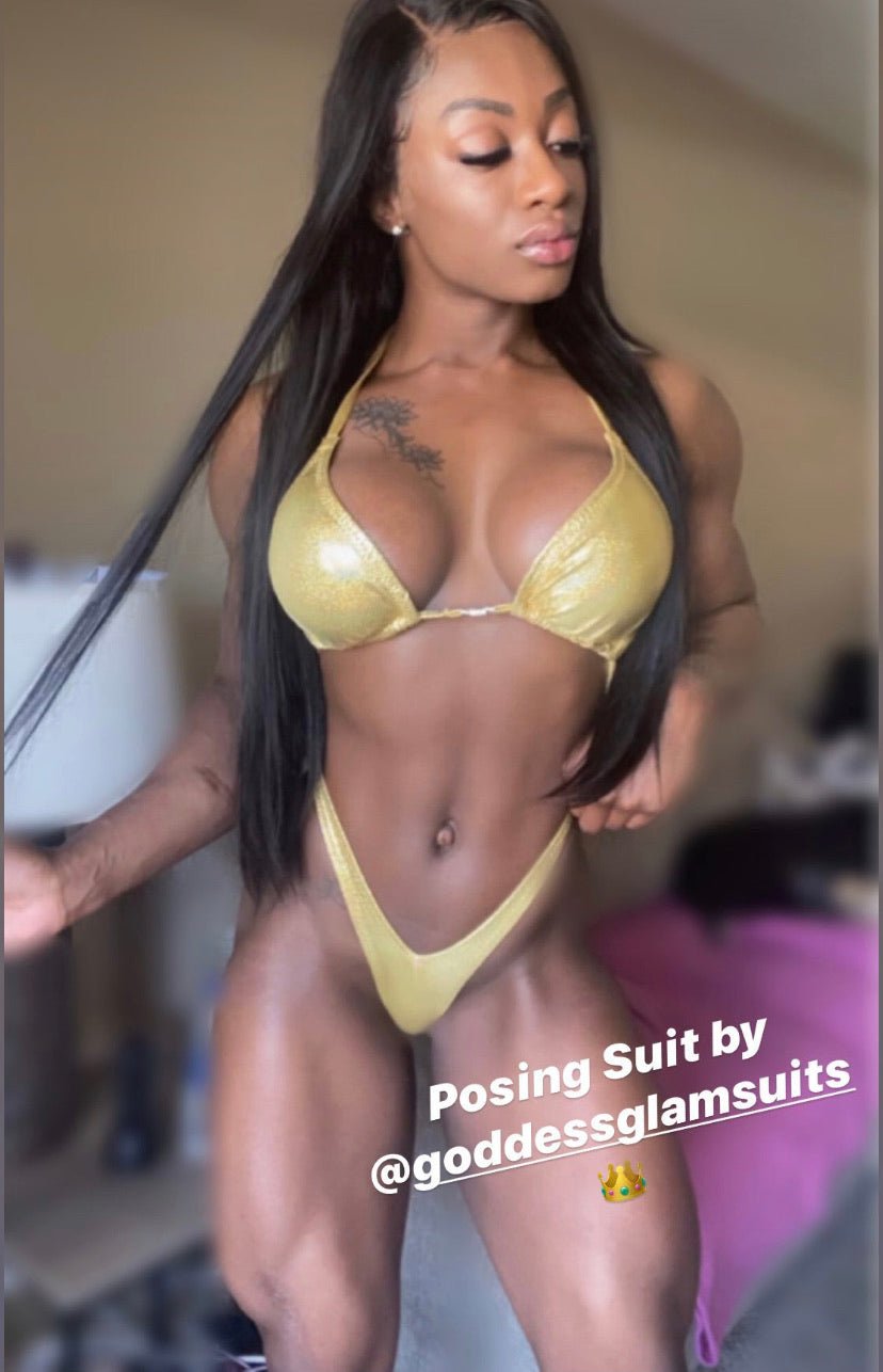 Practice Figure | Women's Physique | Bodybuilding Suit - Goddess Glam Custom Competition Suits