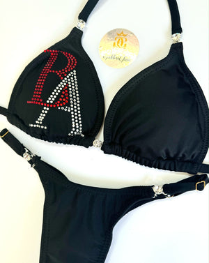 Team/Logo Practice Bikini | Wellness Suit - Goddess Glam Custom Competition Suits